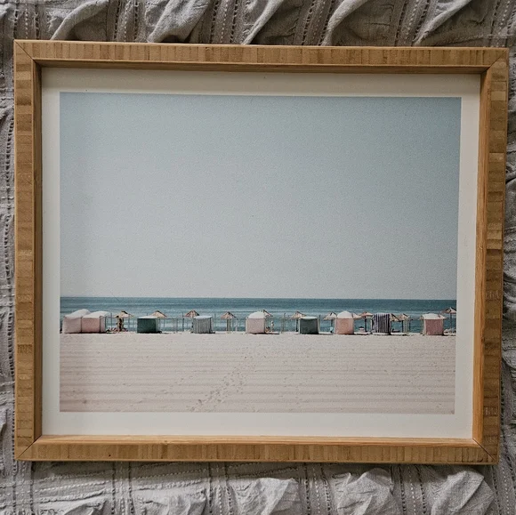 DENY Designs Beach Framed Wall Art - 14.75" X 17" - Picture 1 of 2